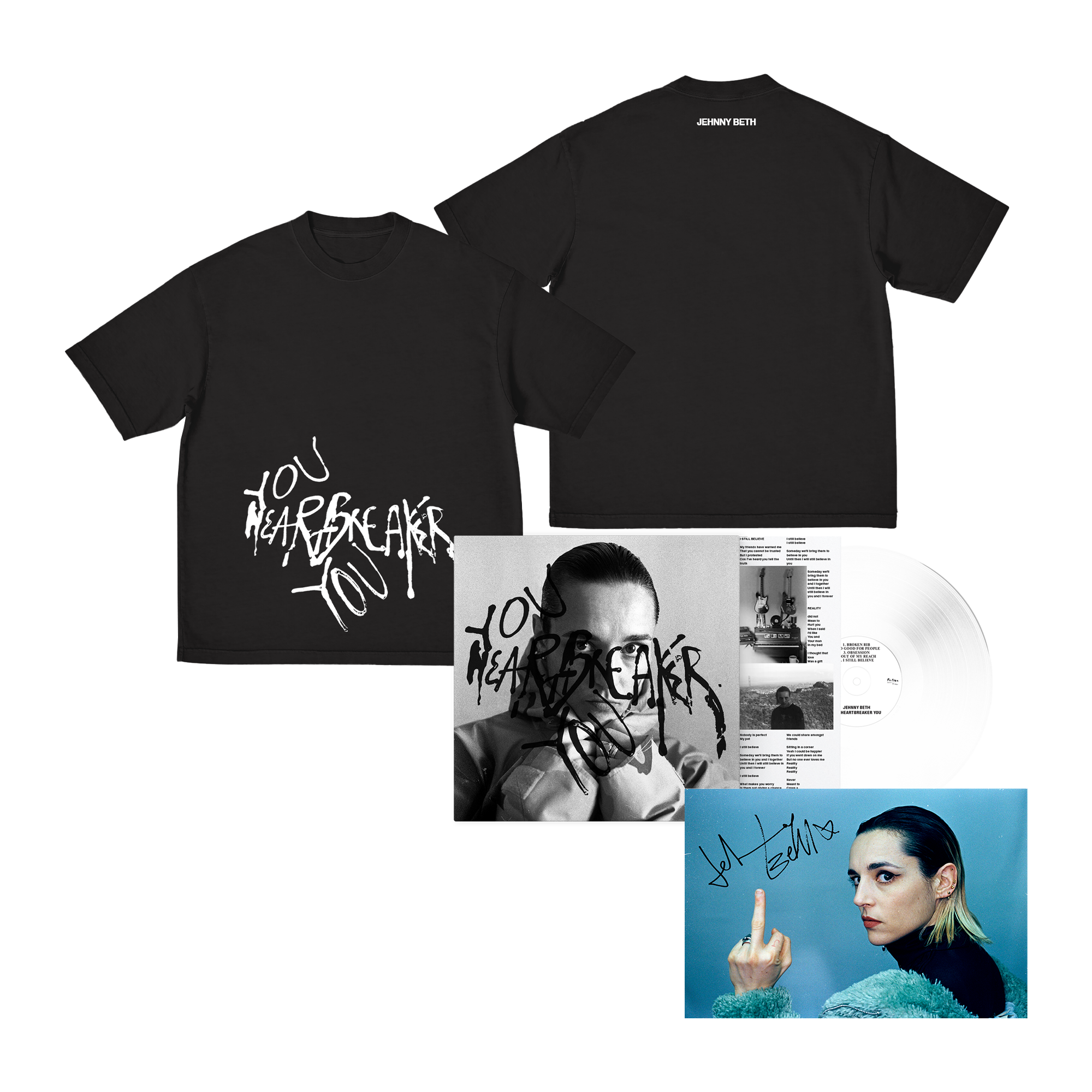 You Heartbreaker, You: Limited White Vinyl LP + Tee + Signed Art Card